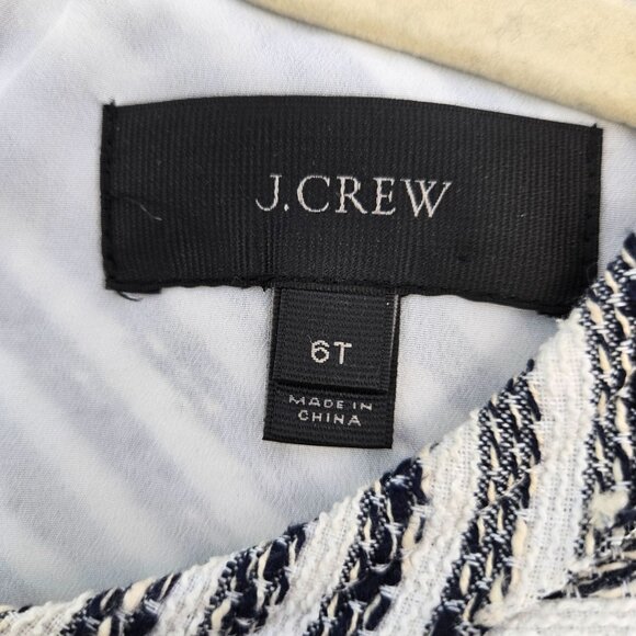 J. Crew Tweed Drop Waist Sleeveless Dress Size 6 Tall - Picture 3 of 6